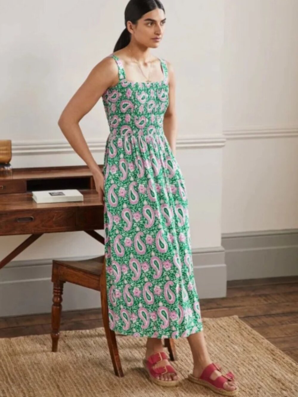 Boden Peggy Paisley Jersey Maxi Dress